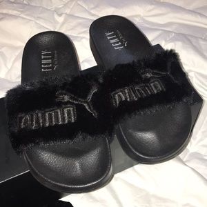 Puma Fenty Slides in Black